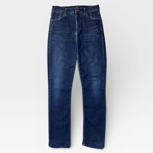Citizens Of Humanity Denim - Citizens Of Humanity Carlie Dark Blue High Rise Skinny Jeans Size 27